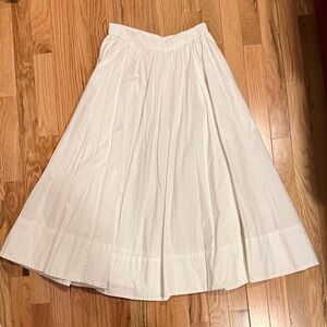 Free People Ivory A-Line Skirt Lowen Midi